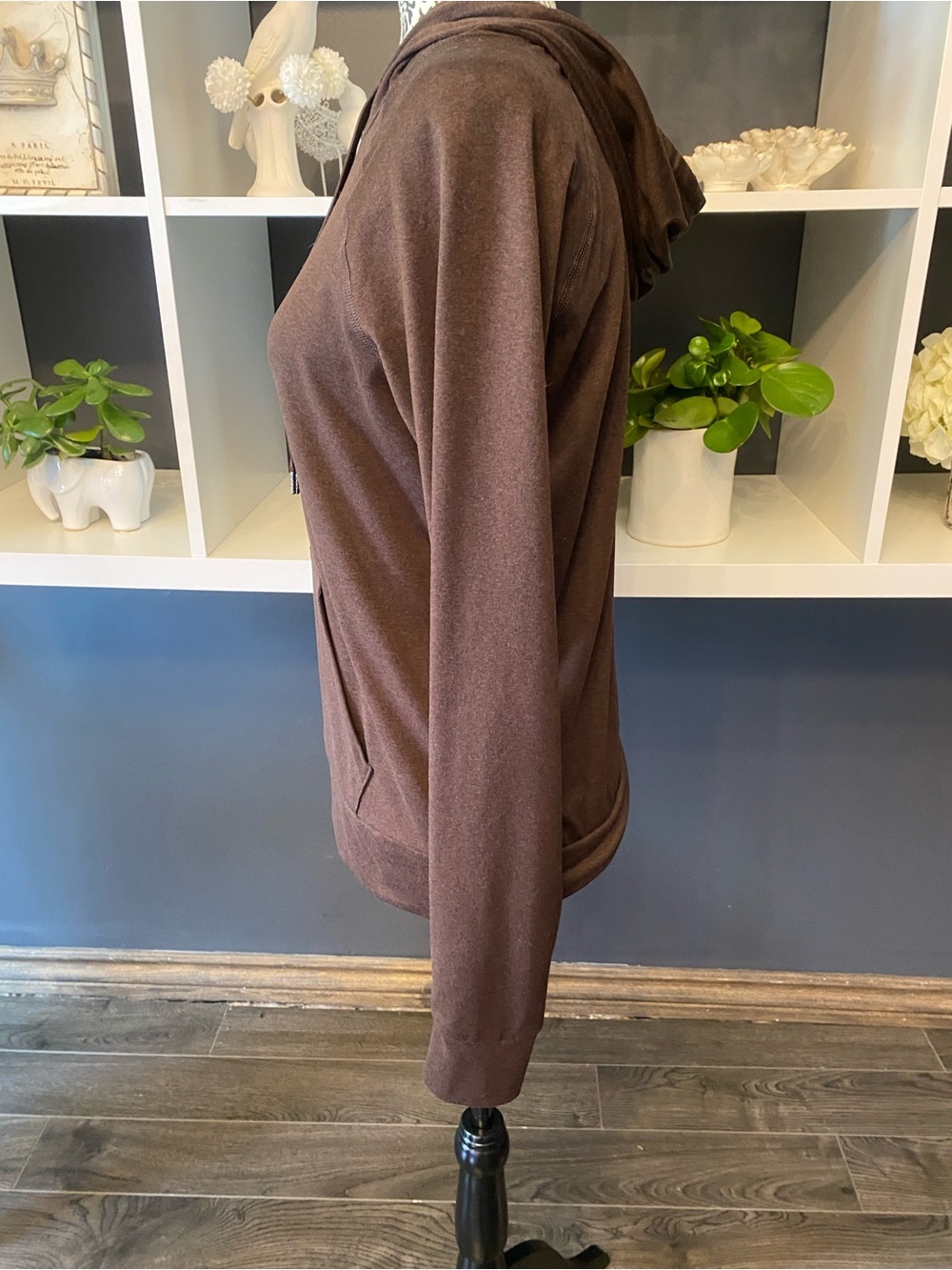 Quince Everyday Brown Pullover Hoodie with Drawstring - Picture 5 of 7